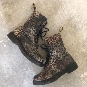 Dr. Martens leopard boots